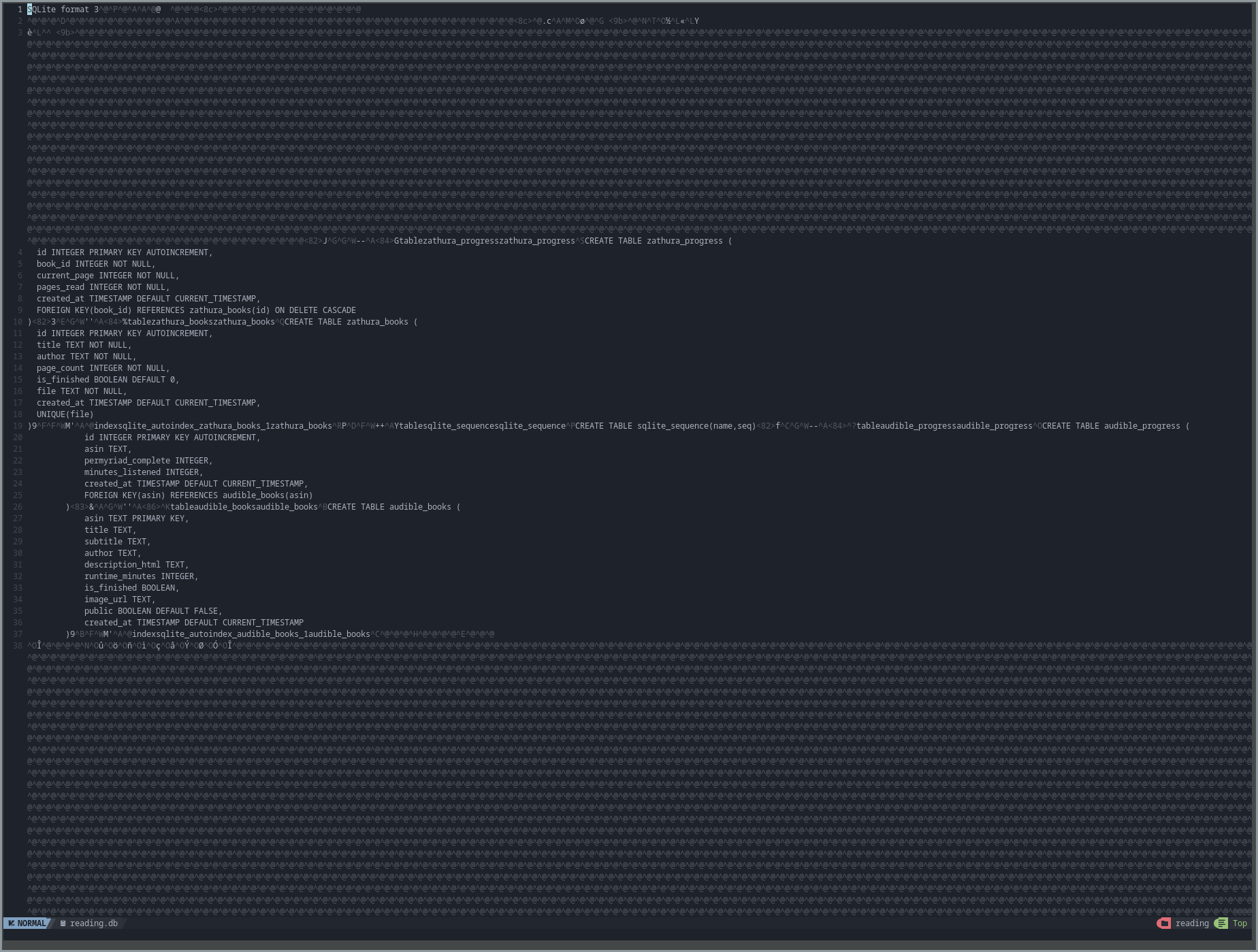 SQLite as Text